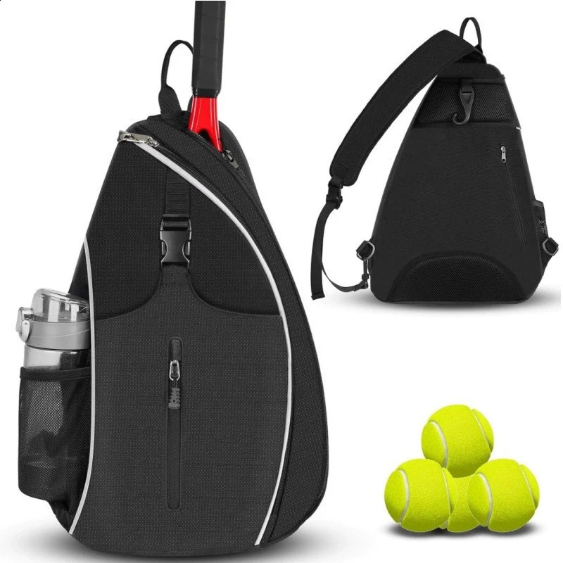 Badminton Training Bags Tennis Backpack Large Capacity Racket Storage Pack Pique Ball Sports Crossbody Bag with Bottle Pocket 250528