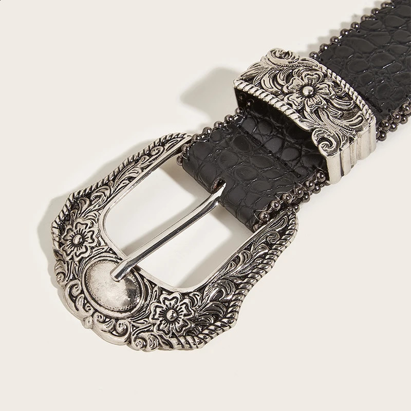 Unisex Jeans Belt Goth Y2k er Belts For Women High Quality Black Punk Accessory 3.8cm Waistband Men Belt Boho 250523