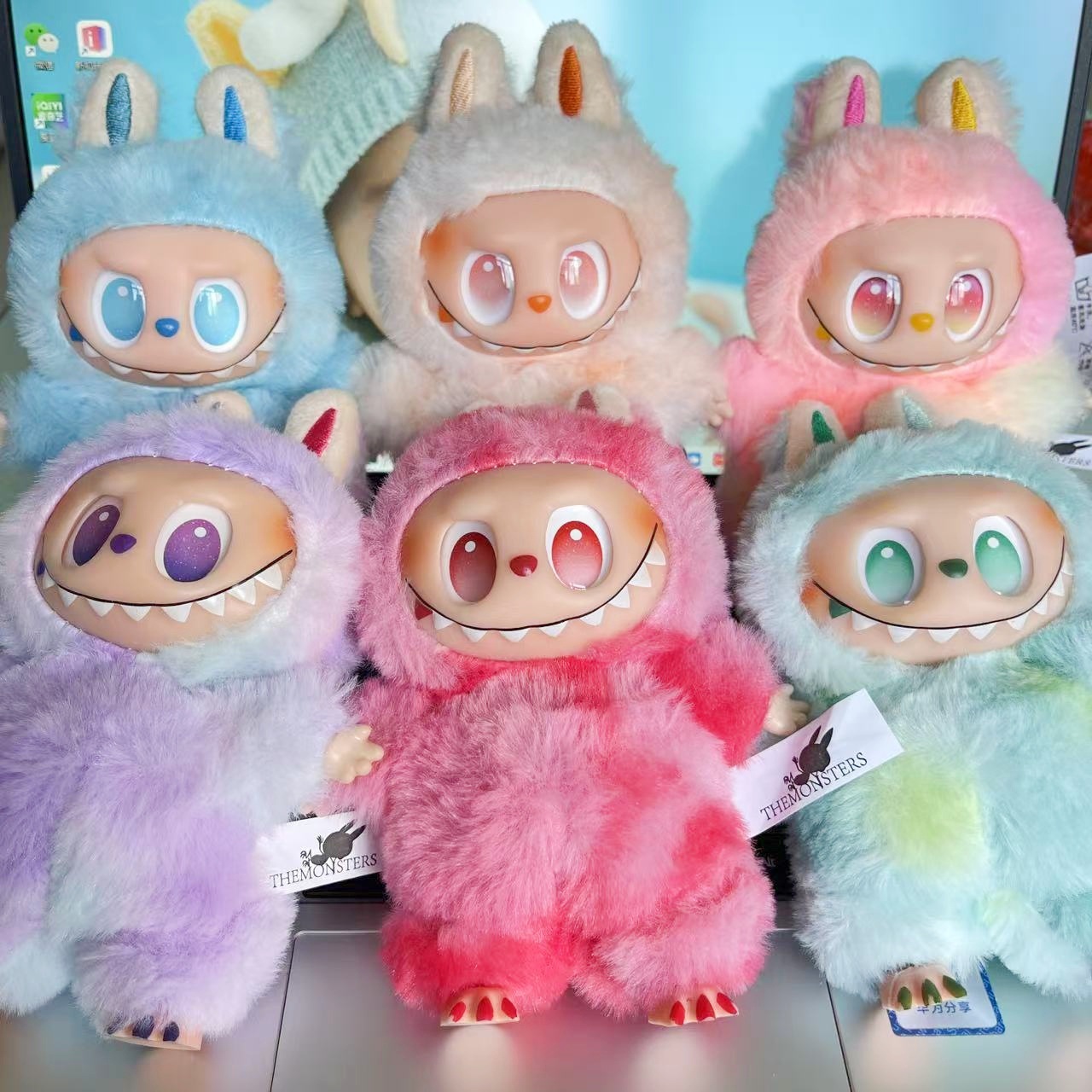 Labubu Vinyl Plush Dolls - Special Edition Blind Box Set with Three Generations 1box 6PCS