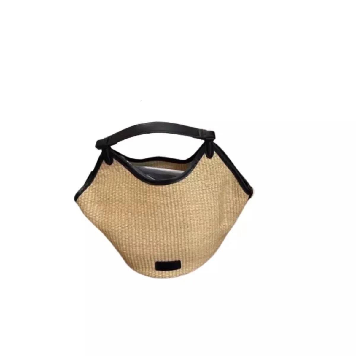 Large Capacity Beach Weave Women's 2024 New Spring Summer Season Niche Design Single Shoulder Commute Straw Tote Bag