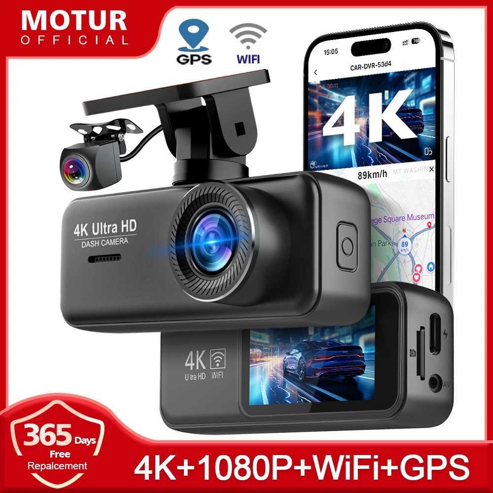 Car dvr 4K UHD WiFi Dash Cam for Car dvr Camera Front and Rear Dual Video Recorder Auto Night Vision Support GPS 24H Parking Mode R250529