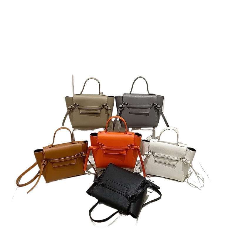 Designer Bag New Women S Belt Palm Grain Leather Crossbody With Winged Design Smile Strap Way Tote Shoulder Bag For Daily