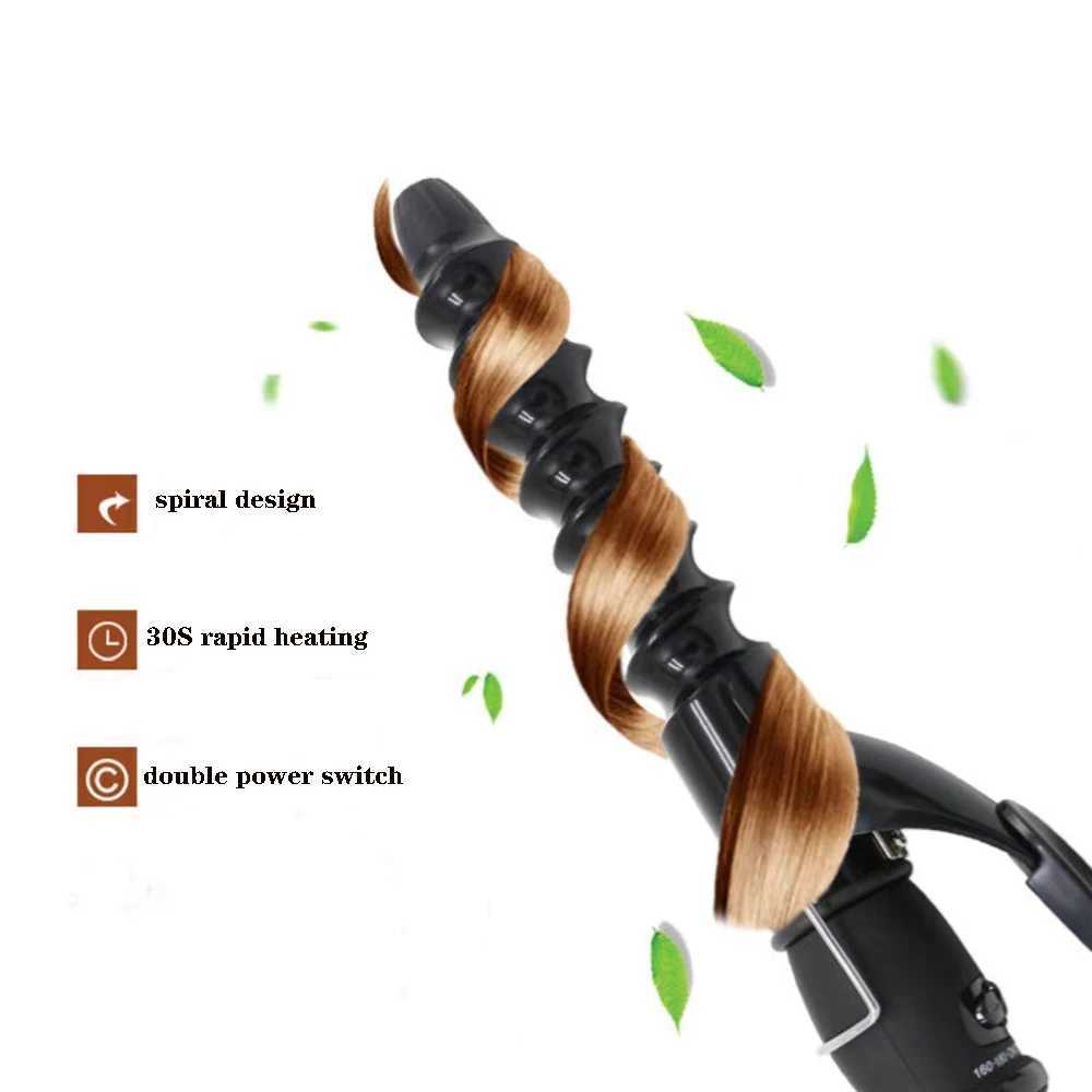 Wave Spiral Electric Hair Curlers Care Styling Professional Ceramic Curling iron Home salon Hair Styling ToolXJ250528