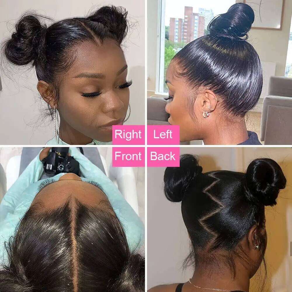 HD 360 Frontal Wigs Straight Lace Front Human Hair 13x4 13x6 30 32 34 Inch 4x4 Closure Wig