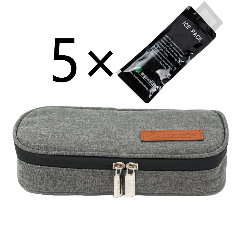 MegaWalke Insulin Cooler Bag Portable Insulated Diabetic Travel Case Box Thermal Aluminum Foil Ice 250528