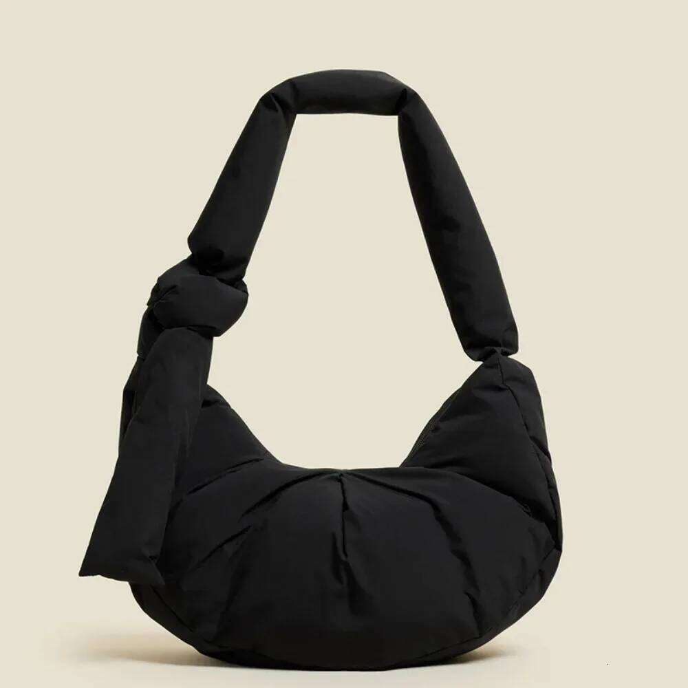 Women's Bags Designer Nylon Padded Cloud Dumpling Bag Ruched Quilted Shoulder Crossbody Half Moon Hobos Tote Bags For Women Designer Handbags New
