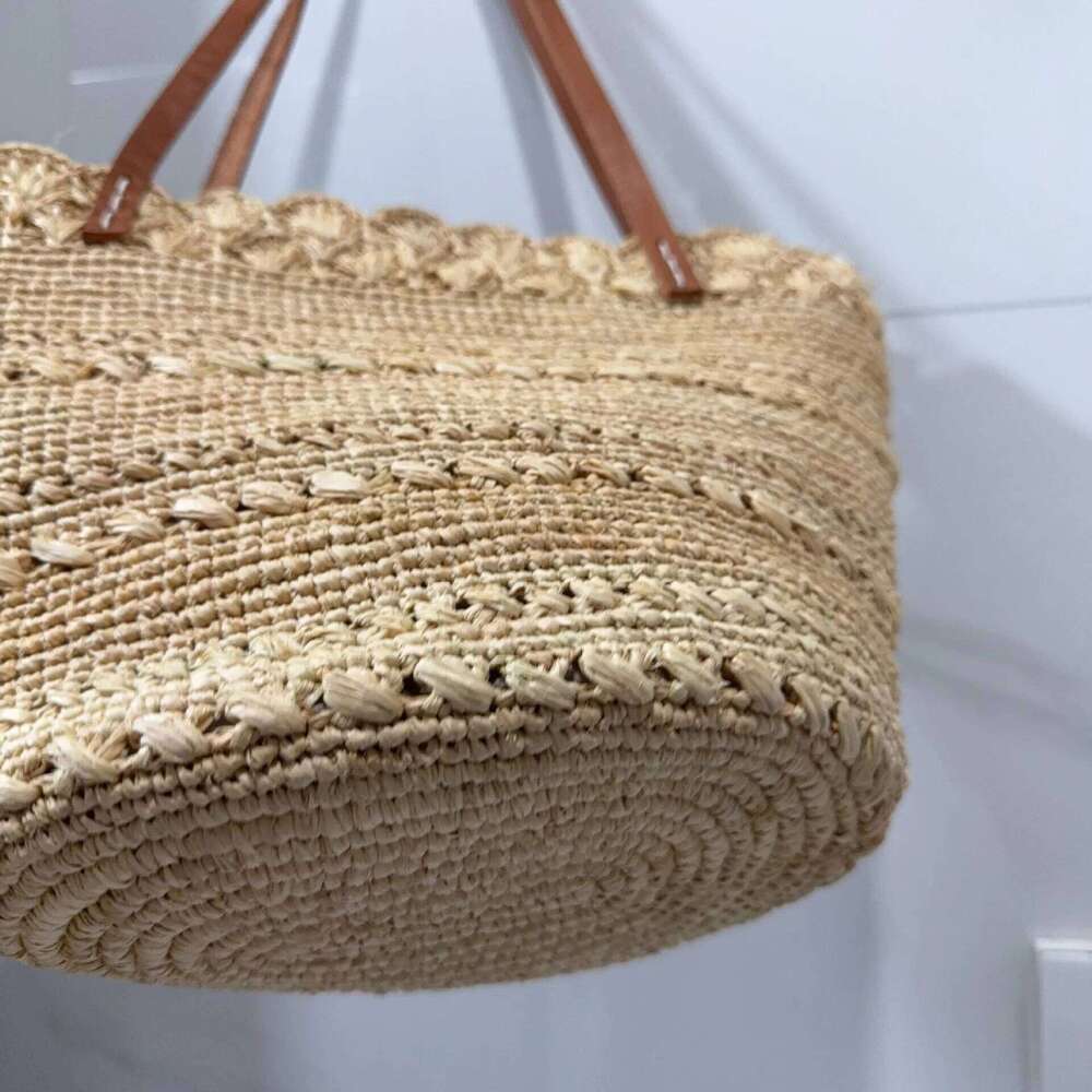 Women's Designer Summer Travel Beach For Women Handbag Raffia Woven Bucket NEW Bohemian Shoulder Bag Vacation Straw Bags Shopper Tote