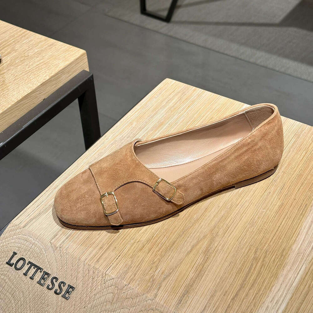 Genuine Leather Niche Design Soft Sole Flat Slip-On Loafers for Women Summer Autumn New Mary Jane Single Shoes