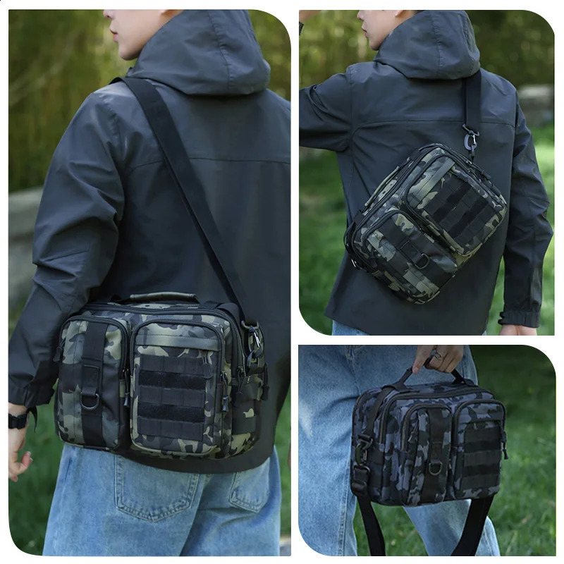 Trekking Tactical Handbags Shoulder Bag Camping for Man Hiking Travel Climbing Fishing Sling Crossbody Outdoor Weekend Molle Bag 250522