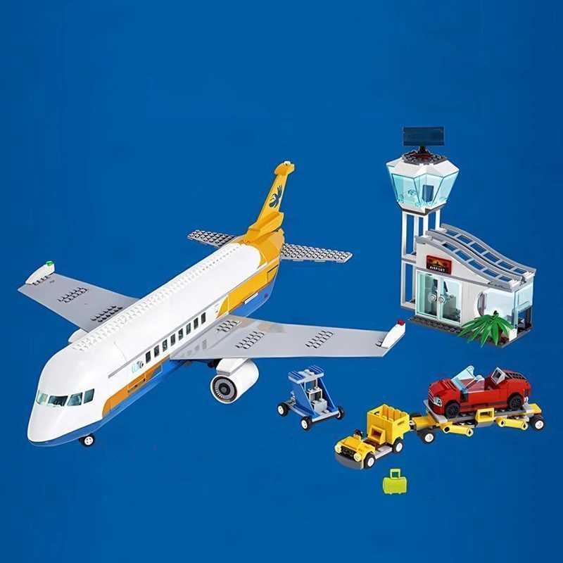City Airport Aircraft Plane Model Building Bricks Educational Plane Building Blocks Educational Toys for Children W250529