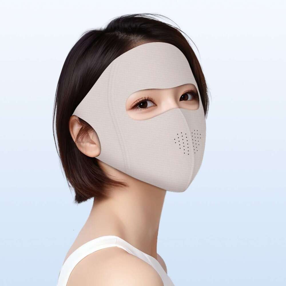 New Sun Unisex Mask Facekini UV Full Protection Face Summer Ice Crystal Nylon