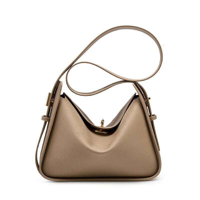 2025 Fashion Design Underarm Genuine Cow Leather Ladies New Tote Adjustable Long Handle Handbag Crossbody Bag