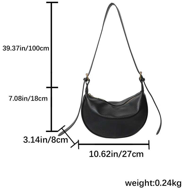 New Fashionable2025 Womens Crossbody Bag Large Capacity Luxury Handbag Solid Soft Shoulder Bag Womens Leisure Travel BagXJ2520528