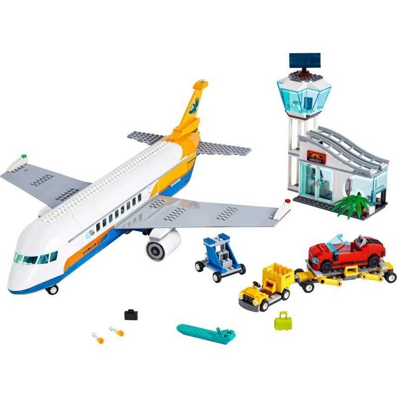 City Airport Aircraft Plane Model Building Bricks Educational Plane Building Blocks Educational Toys for Children W250529