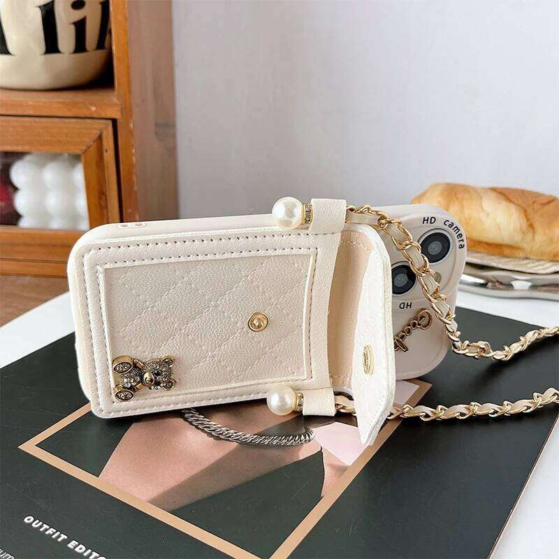 Multifuncional crossbody purse phone case for iphone 16 Pro Max 14 13 12 11 15 Silicone Wallet Card Holder Cover Lanyard Strap
