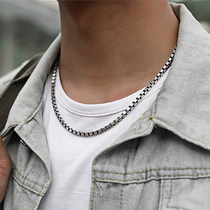 New Arrival HIYEE 1.5 To 3 MM Thick Stainless Steel Box Chain Necklaces For Men And Women Jewelry Link Chokers With 18 To 24 Inches V250618