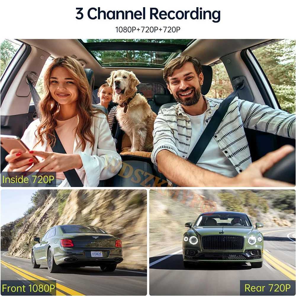 Car dvr 2/3 Camera Dash Cam For Cars Car dvr 1080P WIFI APP Car dvr Video Recorder Rear View Camera G-Sensor Black Box Car Accessory R250529
