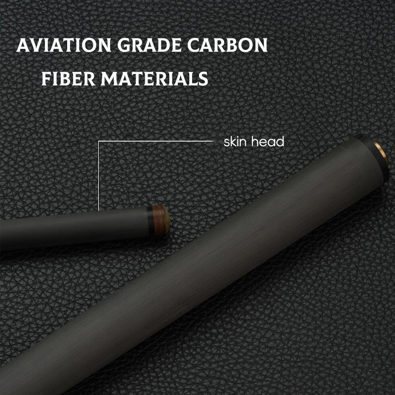 OKHEALING 29in 5/16-18 Carbon Fiber Pool Cue Single Shaft, Customized Tip 9.5mm, 11mm, 11.8mm, 12mm, 12.4mm, 13mm, Low Deflection Technology, Ultra-Sm