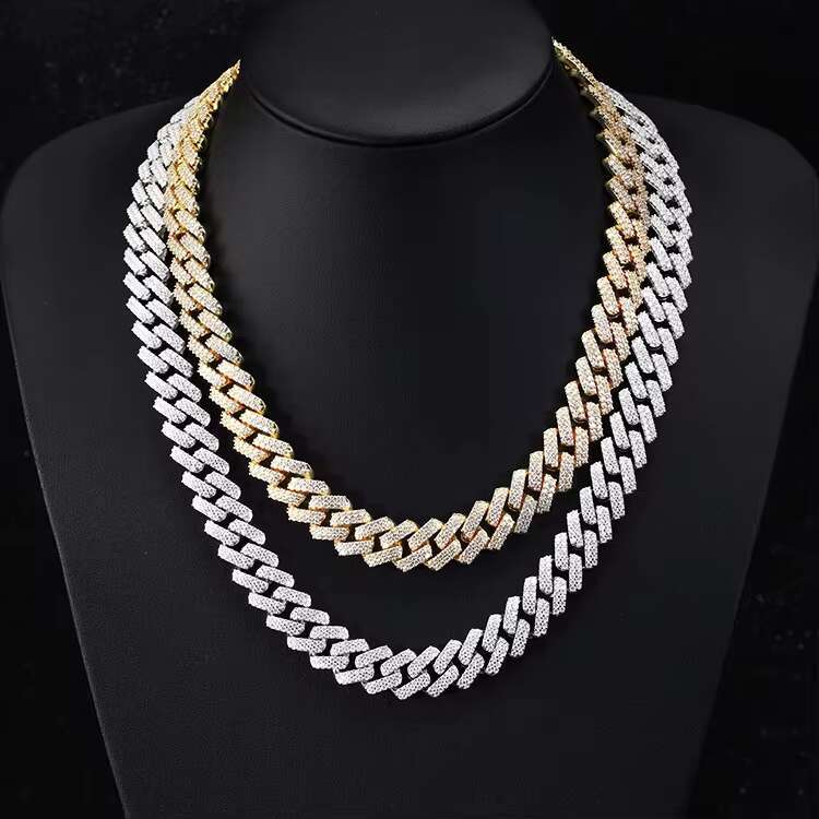 Cheapest Price Ready to Ship Moissanite Diamond Tennis Chain Necklace Bracelet Hip Hop Iced Out Jewelry VVS Moissanite Chain
