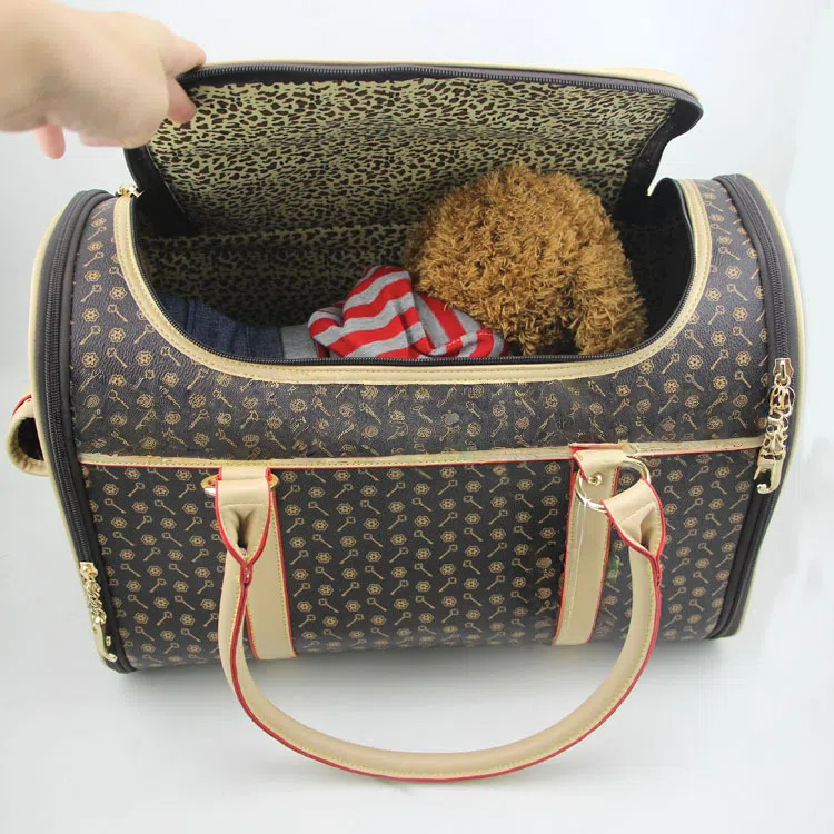 Premium Pet Tote Bag - Foldable & Breathable Carrier for Puppies, Kittens, and Small Animals - Available in White & Coffee
