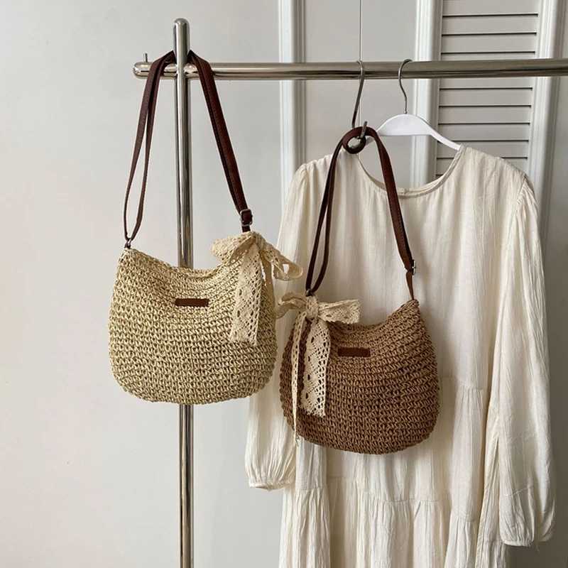 Ladies Fashion Summer Straw Crossbody Bag Women Beach Holiday Shopping Woven Shoulder Purses XJ2520528