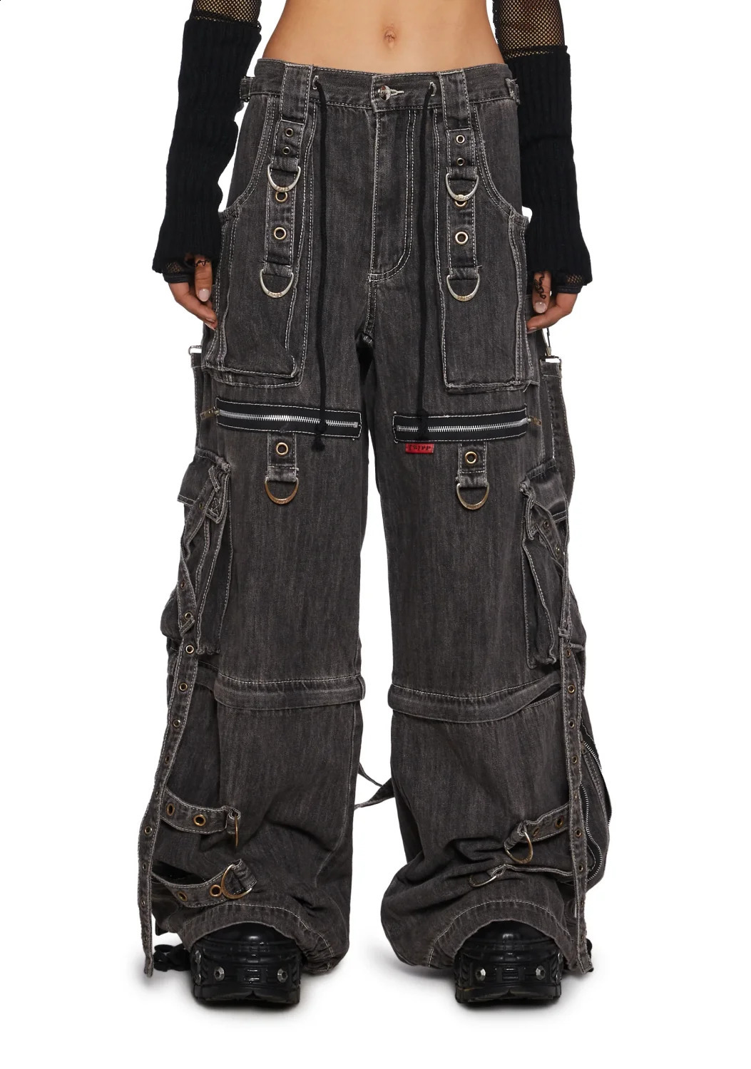 Y2k Jeans Men Streetwear Gothic Hip Hop Heavy Industry Patchwork Ripped Baggy Jeans Wide Leg Mopping Oversized Pocket Washed 250526
