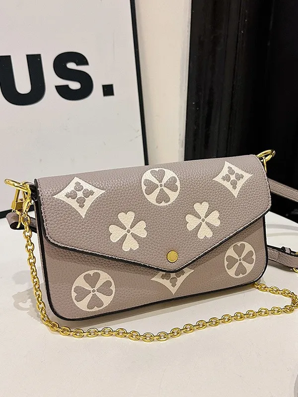 Shoulder Designer 2025 Summer New Retro Premium Print Crossbody Fashion ltifunctional Casual Mini Bag se Free shipping