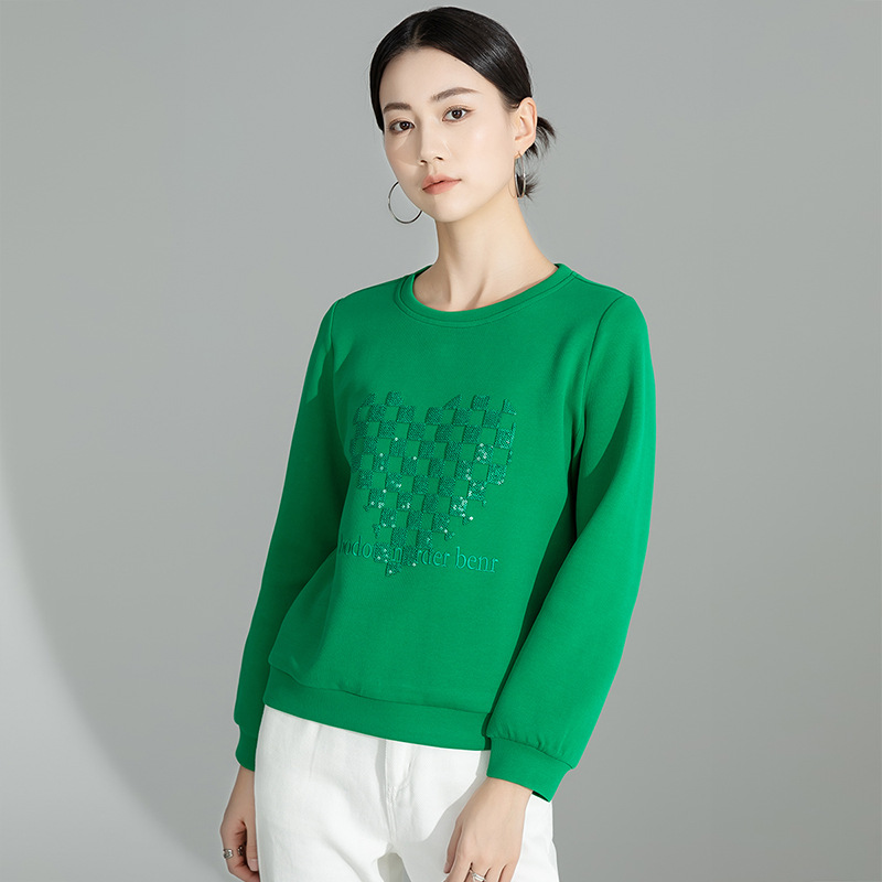 SLL3200 Spring new style printed all-match tops for women, small all-match jackets, multi-color fashion pullovers