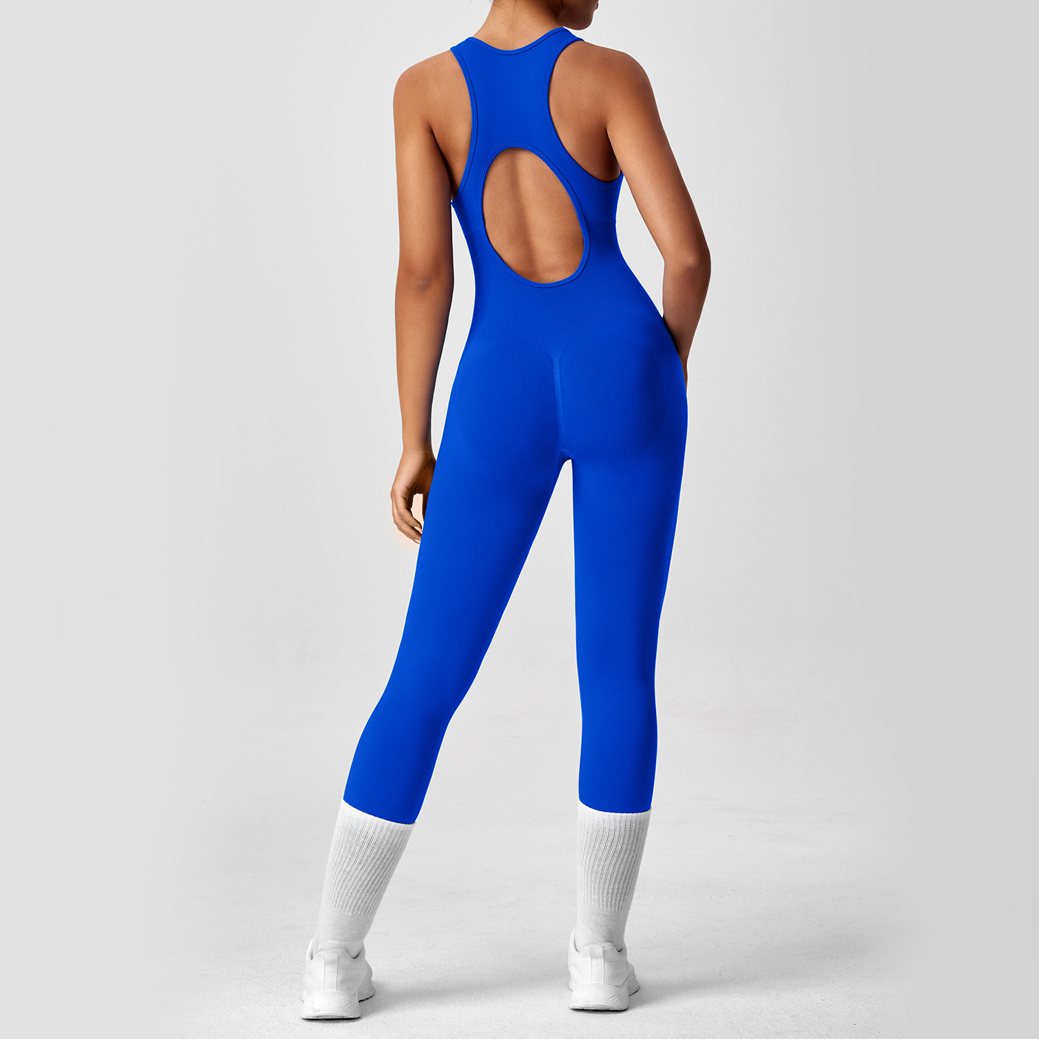 Womens Scrunch Butt Jumpsuits Lady Soft Daily Wear Jumpsuits Women's Clothing Long Sleeve Body Streetwear Jumpsuit Overall Sexy Zipper Yoga Fitne
