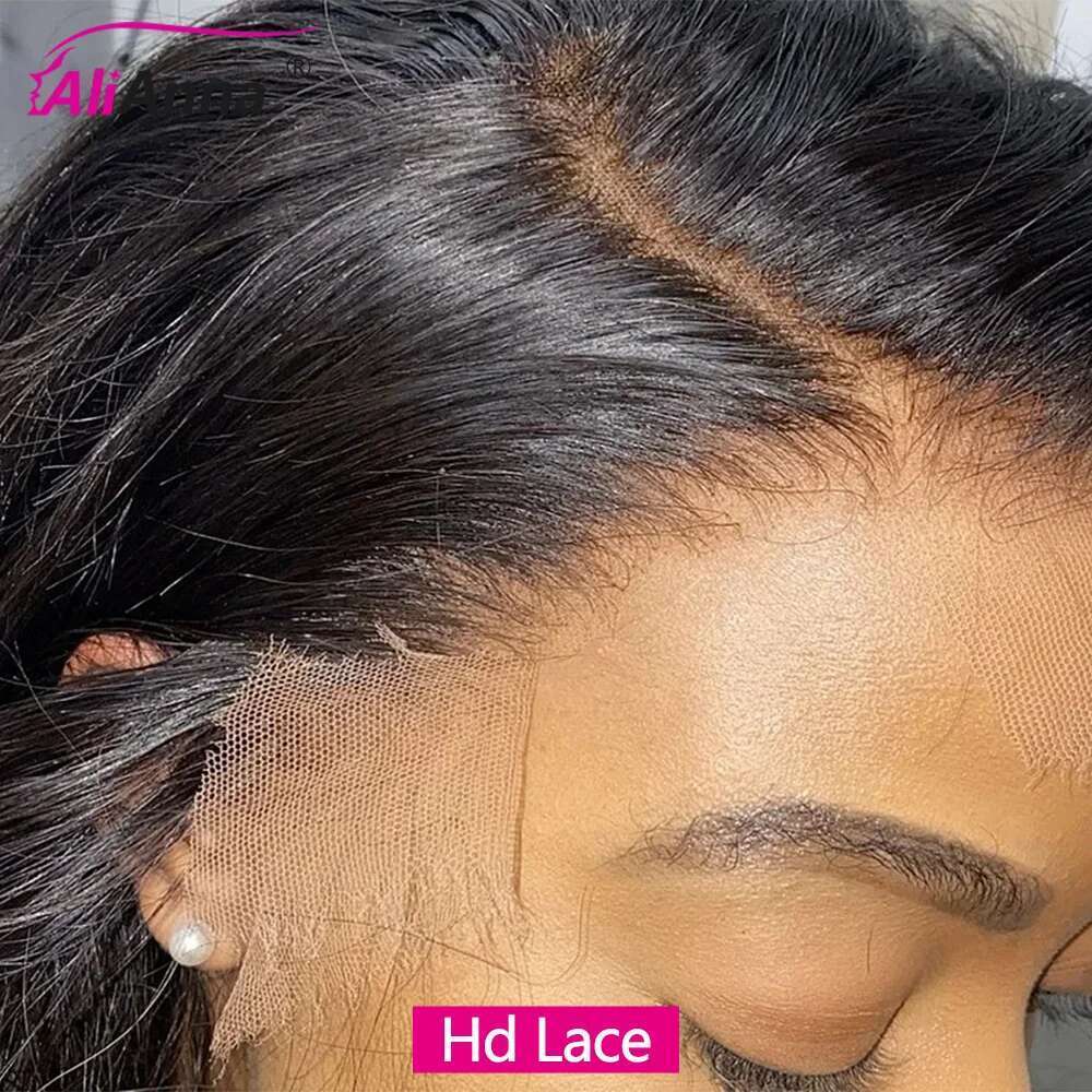 100% Real HD 20 22 inch 13x4 Lace Frontal Wig Straight Human Hair Wigs for Women Brazilian 180% Density
