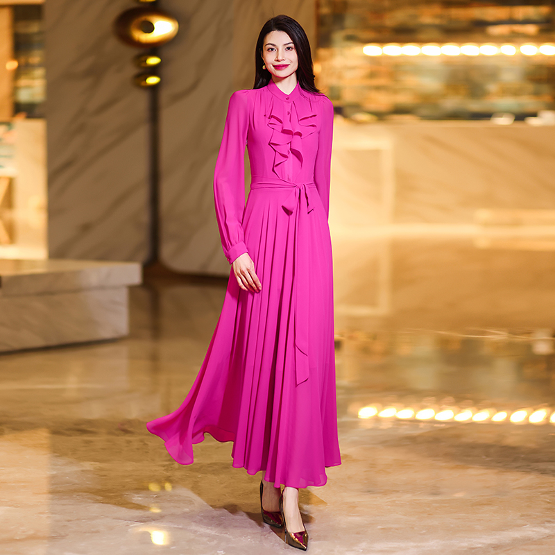 Summer Fashion: Elegant High Waisted Full Length Maxi Skirt Dress with Prints