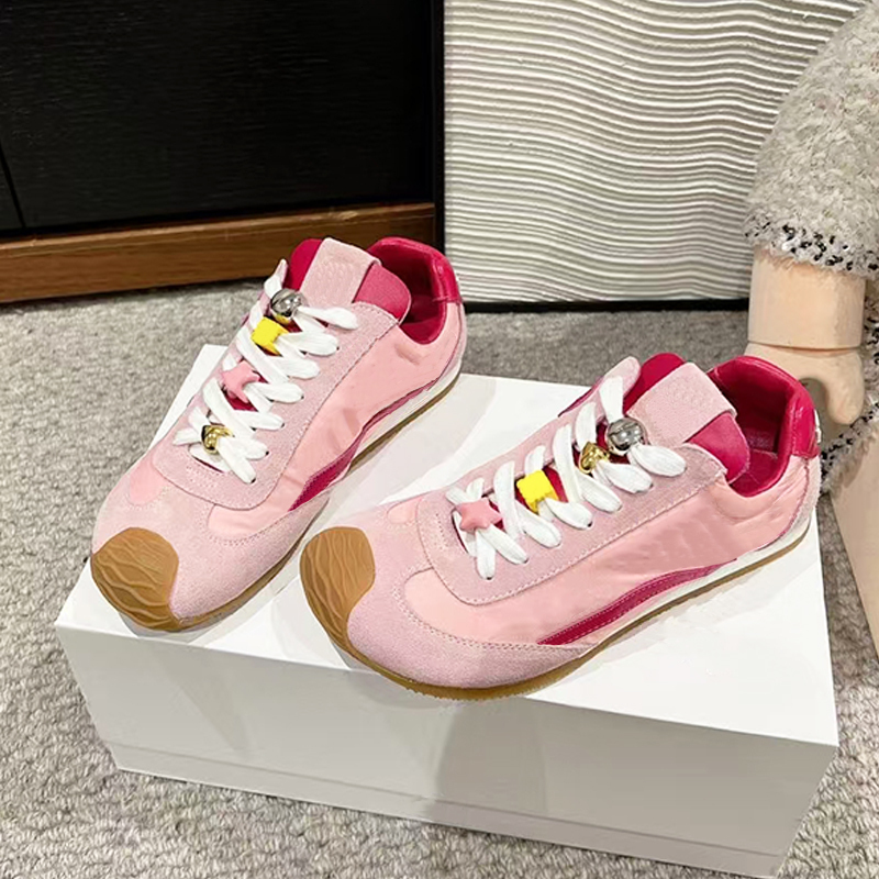 Designer Couple Shoes Ballet Runner Sneakers 2.0 Suede Leather Trainers Men Womens Mesh Sports Shoes Outdoor Casual Shoes 838