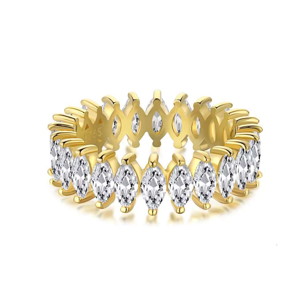 Sparkling Wedding Jewelry Cubic Zirconia 925 Sterling Silver Shinning Diamond Ring for Women