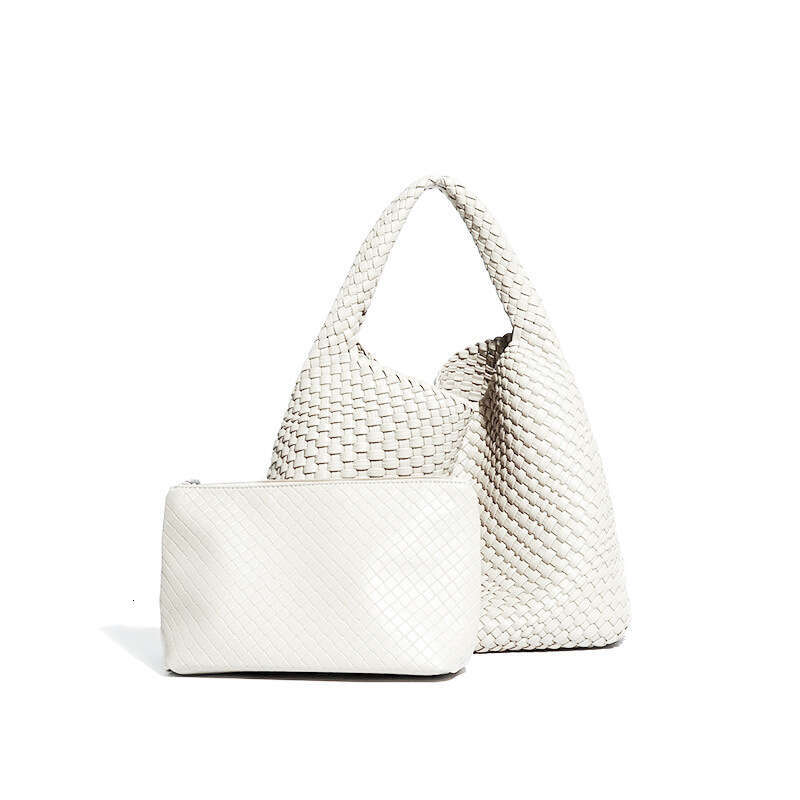 Tote Bag Handmade Woven Women S Large Capacity Shoulder Tote Fashion Versatile Japanese And Korean Style Underarm Bag Shoulder Bag Braided Handbag