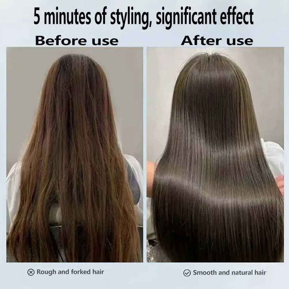 Professional 2-in-1 Hair Dryer and Straightener Negative Ion Iron Long Lasting Styling Tool Wet and Dry StraightenerXJ250528
