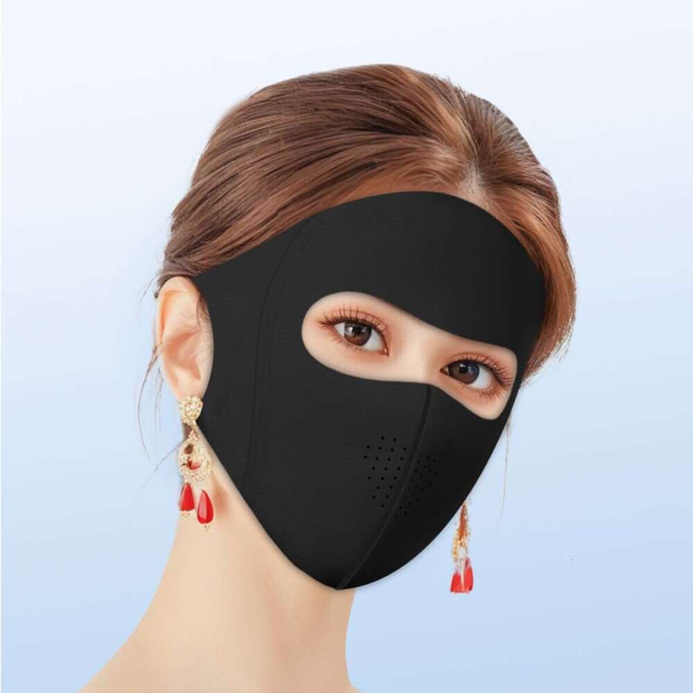 New Sun Unisex Mask Facekini UV Full Protection Face Summer Ice Crystal Nylon