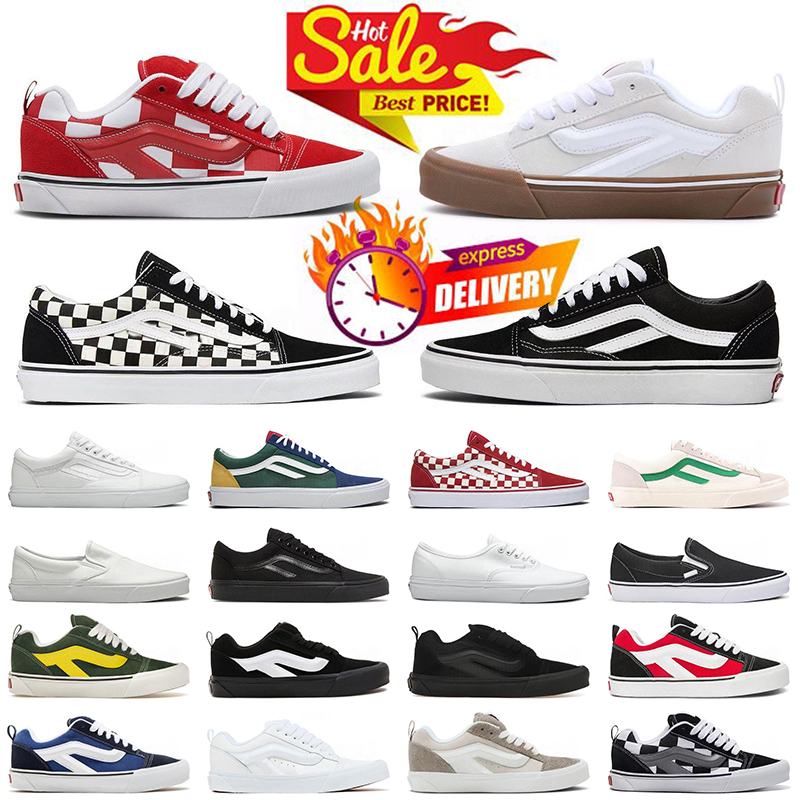 Designer vanes van knu skool vanes sneakers Shoes chaussure for mens womens white men trainers scarpe Plate-forme casual luxury top quality chaussures