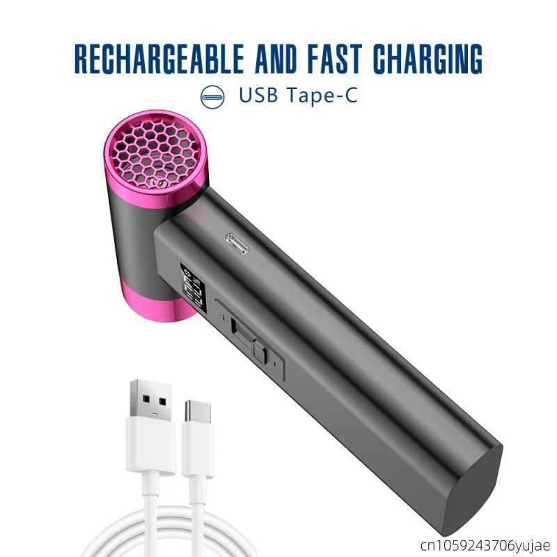 Latest Wireless Cold Hair Dryer With 110000 Rpm Strong Wind Power For Outdoor Barbecue And Dust Blowing Gun Ldy Cold Hair DryerXJ250528