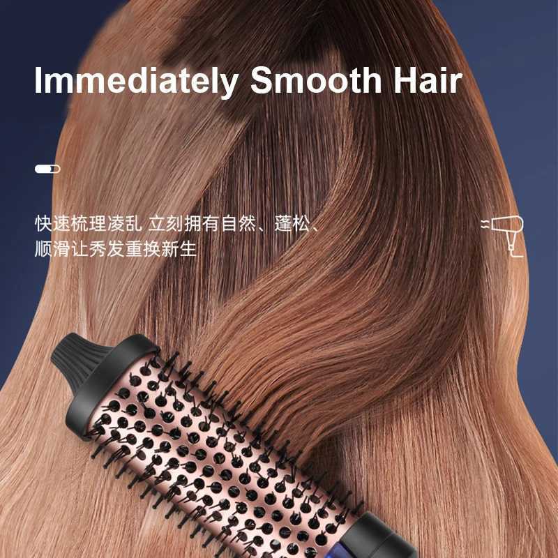 Electric Hair Dryer Foldable Straightening Brush Hot Comb Portable Blow Drier Hairstyles And Tools Drying Machine Hair CurlerXJ250528