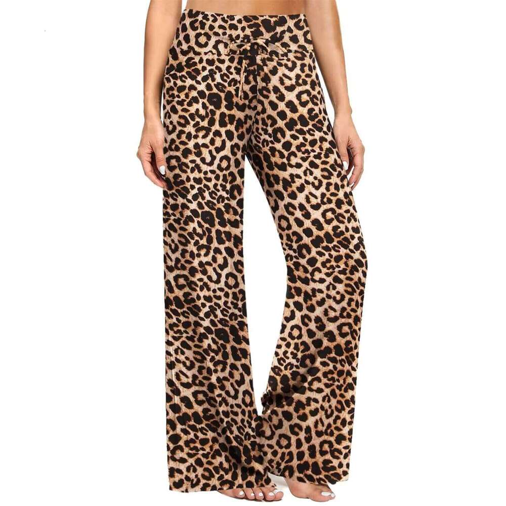 High-waisted, non-binding, wide-leg pants suitable for women's fitess, sports, and casual wear