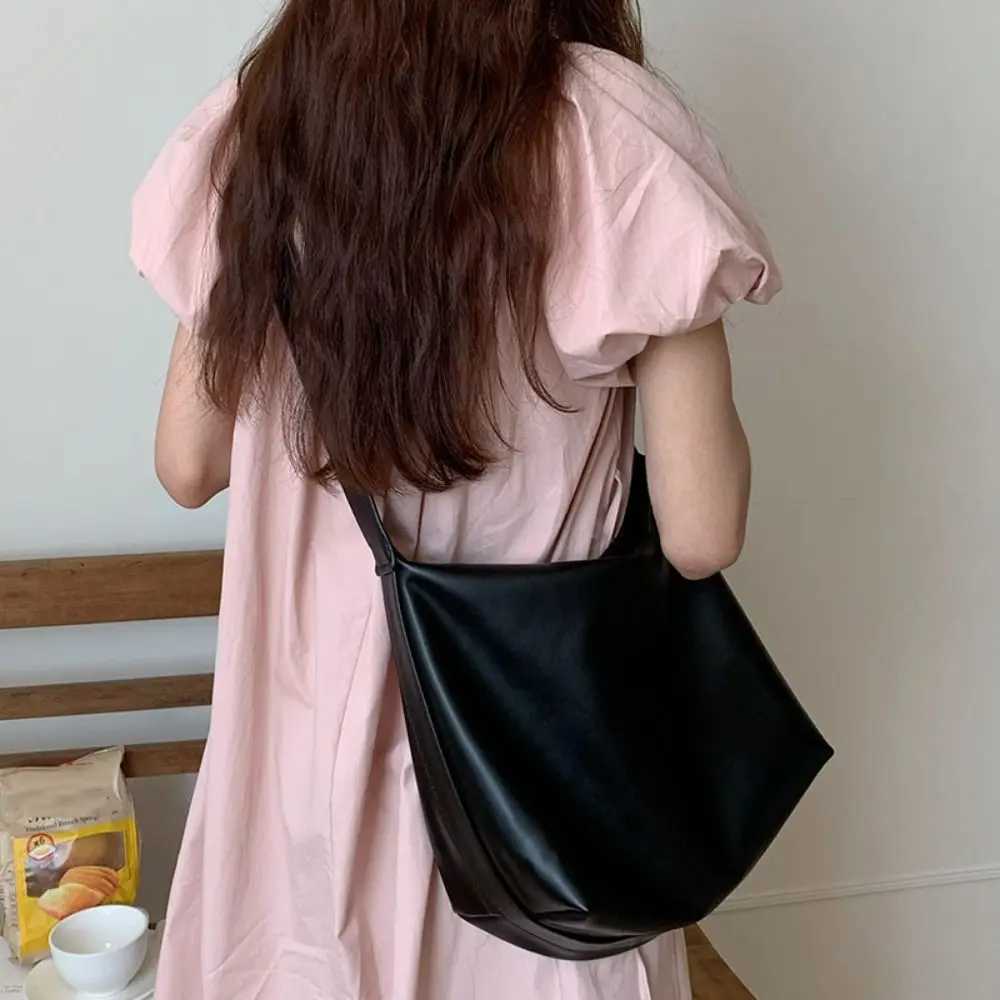 Casual Square Boston Crossbody Bag Y2k Hobo Leather Shoulder Bag Zipper Large Capacity Women Handbag LadiesXJ2520528