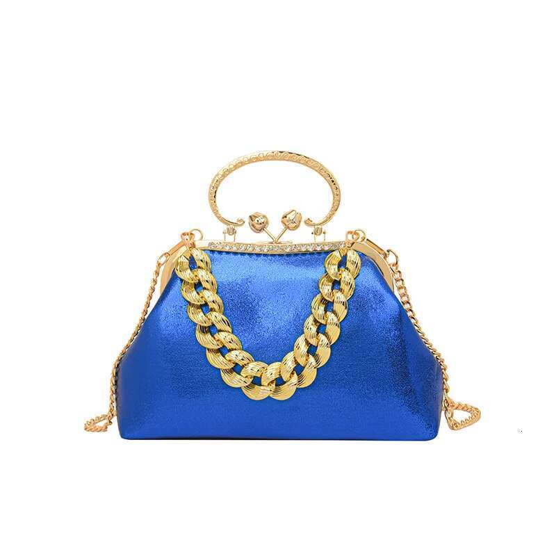 Women Gold Green Chain Messenger PU Leather Shoulder Bags Shell Clip Designer Handbag And Purse Wedding Clutch