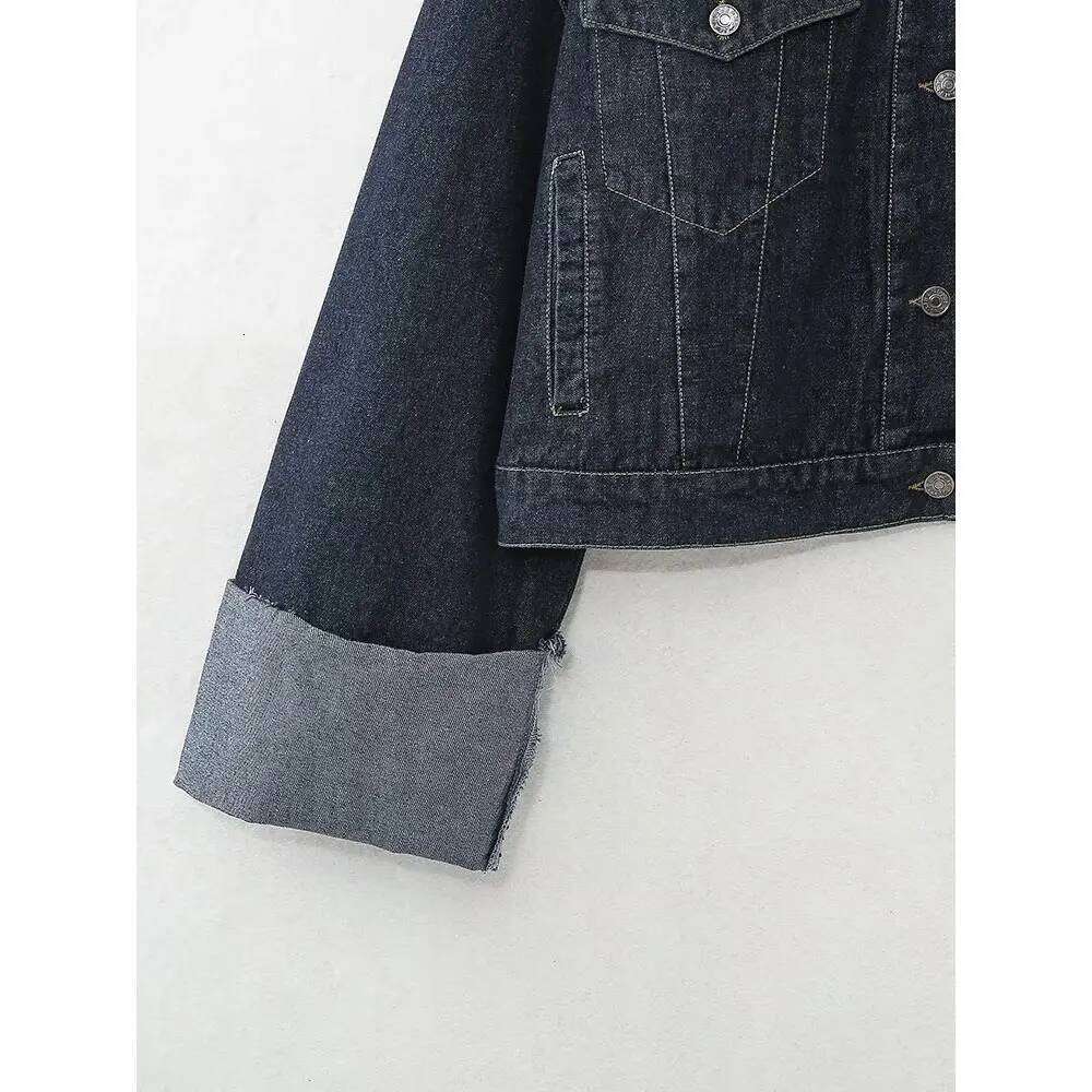 Willshela Women Fashion With Pocket Denim Solid Jackets Lapel Neck Long Sleeves Feamle Chic Lady Jacket Outfits