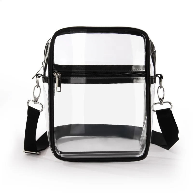 Clear Crossbody Purse Bag Stadium Approved with Front Pocket for Concerts Sports Festivals Holiday Beach Waterproof Bag 250528