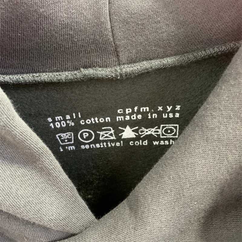 Cpfm Pure Cotton Velvet Foam Printed Fashionable Loose Hoodie Z250529