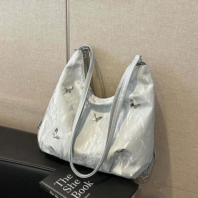 Niche Commuting Tote Bag Large Capacity Summer A Sense of Sophistication Both Shoulders One Shoulder Crossbody Backpack 250528