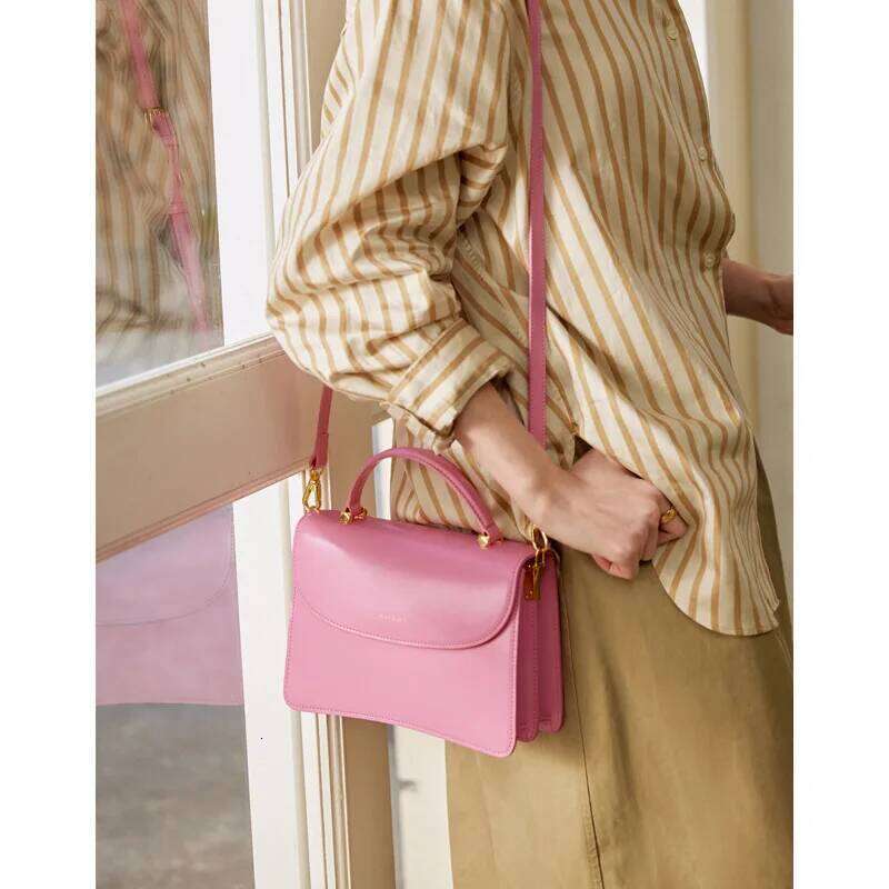 Designer Bag Crossbody Small Square New High Quality Leather Women S Shoulder Niche Temperament Fashionable Handbag