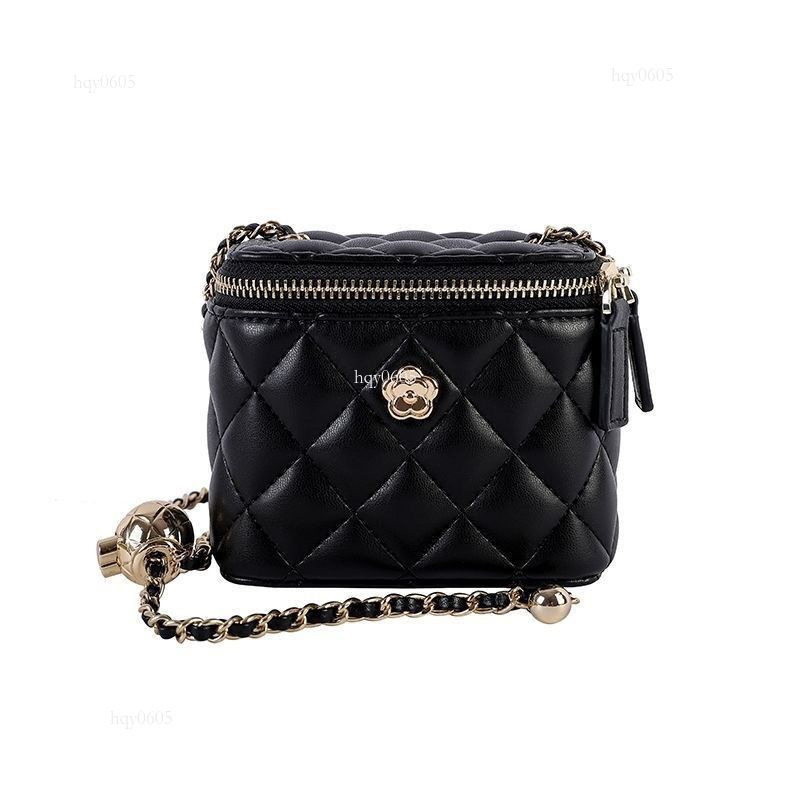 Top quality Brand High Quality New Style Free Delivery Designer Bag High-Quality Camellia Quilted Chain Women's Box Shoulder Crossbody Same