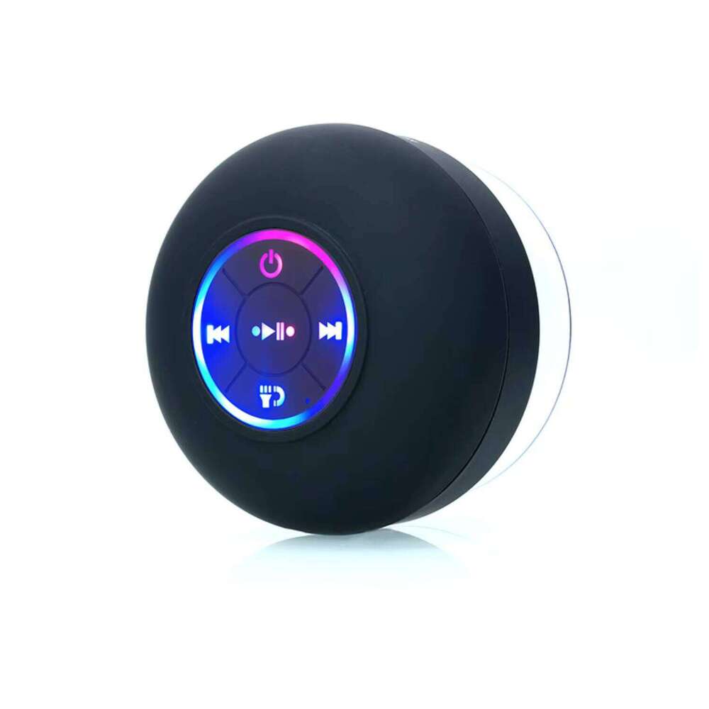 DHgadgets Best Selling BTS07 Led Wireless Bluetooth Portable Waterproof Suction Cup Mini Shower Speaker