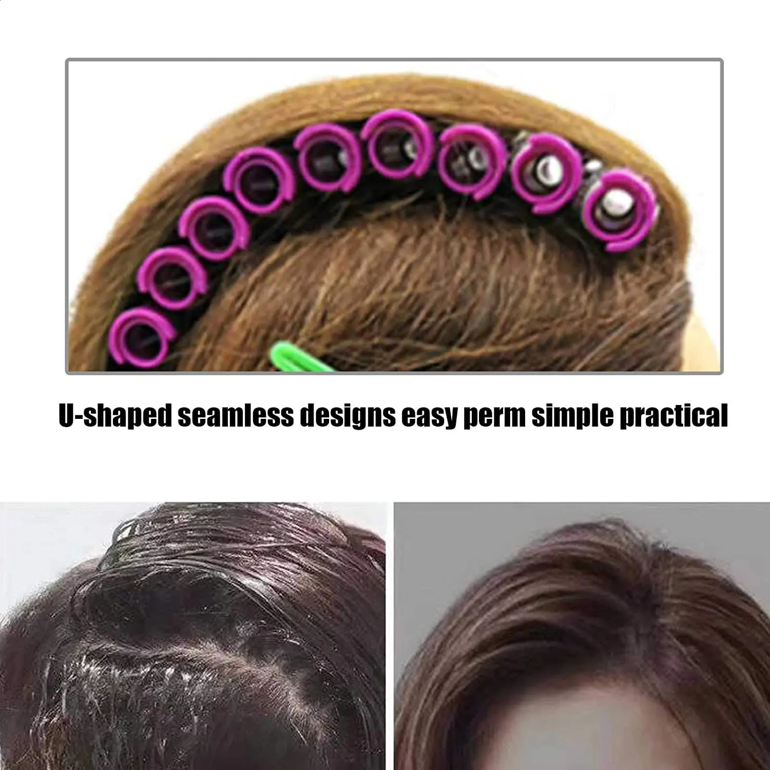 10pcs Hair Perm RodsFluffy Perming Rod Hair Roller Curler Kit Perming Rods Hairdressing Styling Tool for Salon Barber Home 250519